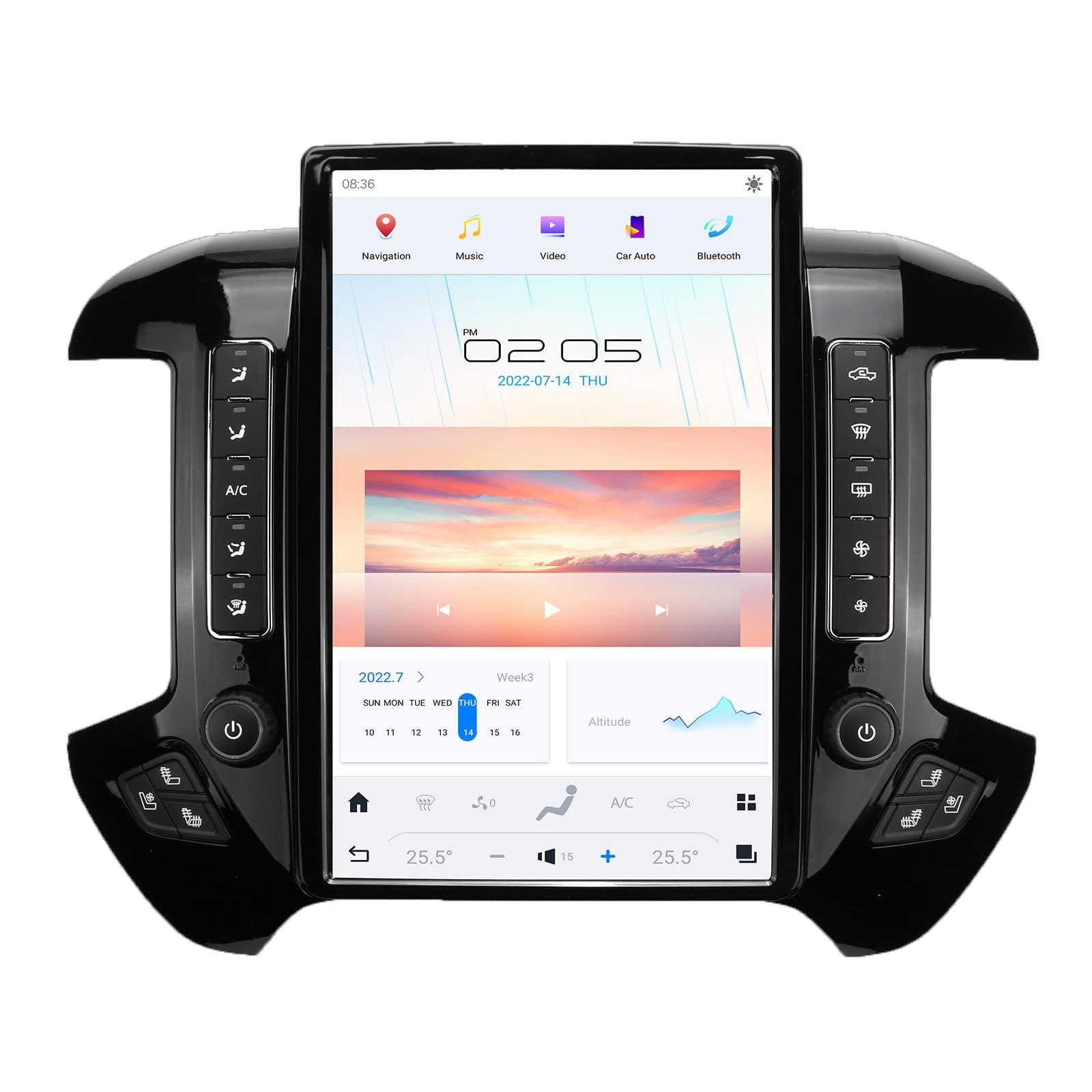 Chevrolet Silverado 2014-2019 | Tesla-style Apple Carplay Screen
