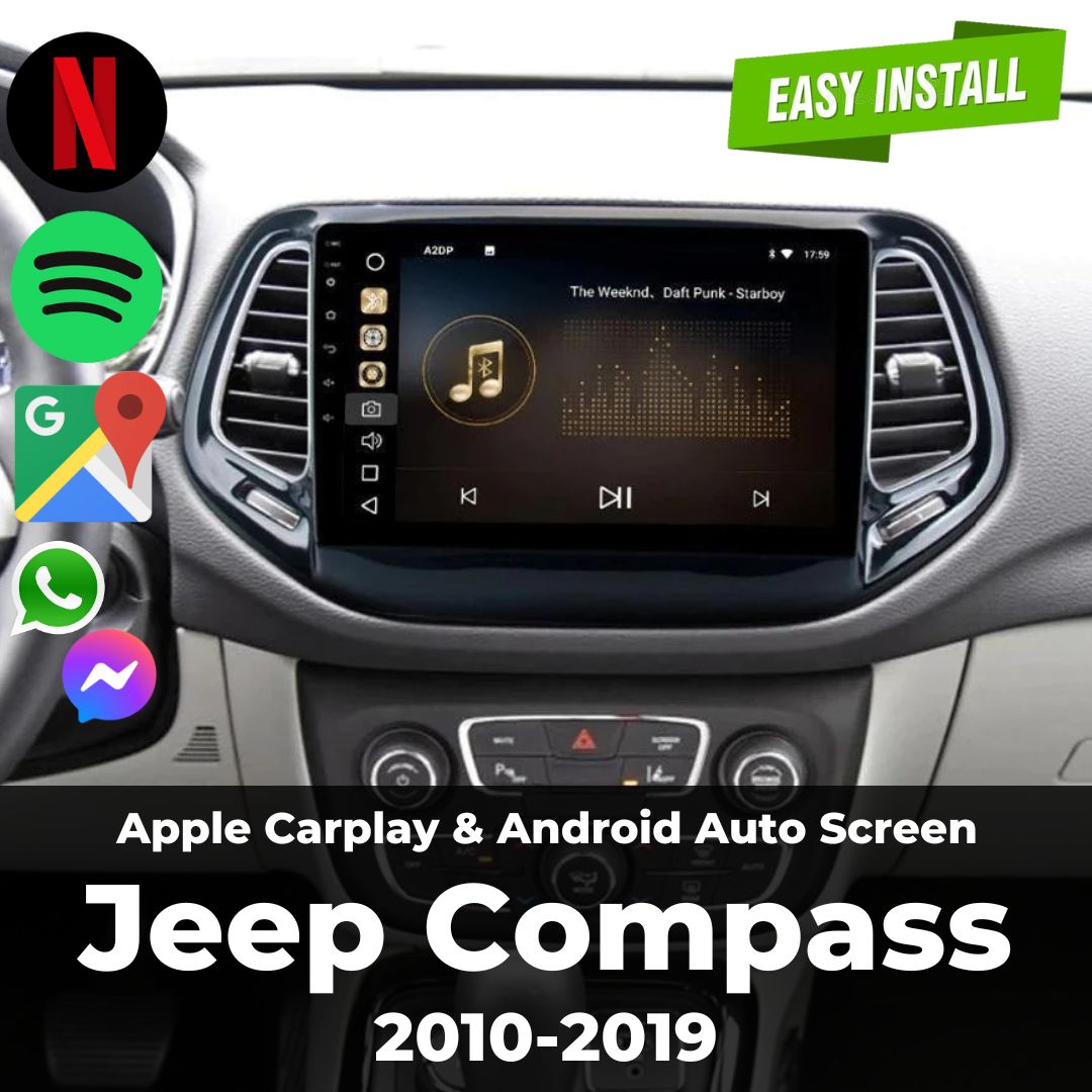 Deluxe TeslaStyle Jeep Compass Screen Upgrade (20102019)