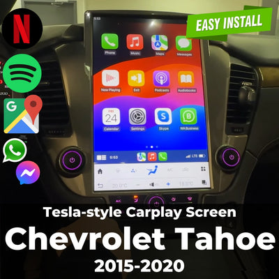 Chevrolet Tahoe Tesla-style Carplay Screen