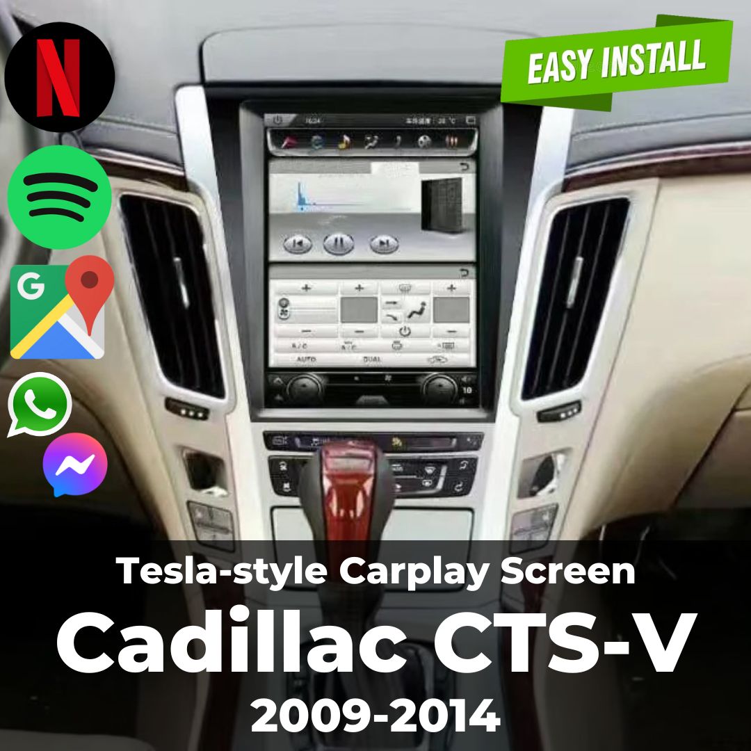 Cadillac CTSV Teslastyle Carplay Screen Merge Screens