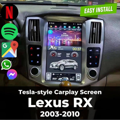 Tesla-style Carplay Screen for Lexus RX