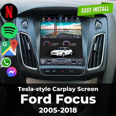 Tesla-style Carplay Screen for Ford Focus