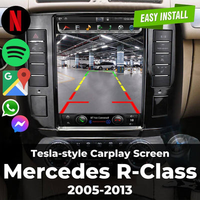 Tesla-style Carplay Screen for Mercedes Benz R Class