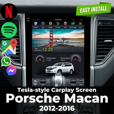 Tesla-style Carplay Screen for Porsche Macan