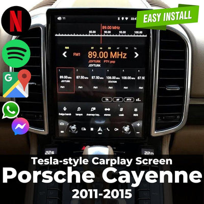 Tesla-style Carplay Screen for Porsche Cayenne