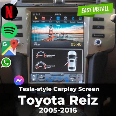 Tesla-style Carplay Screen for Toyota Reiz