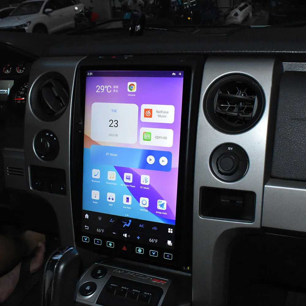 Touch Screen Tesla-style Ford F350 CarPlay Screen Upgrade