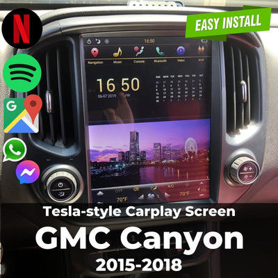 Tesla-style Carplay Screen for GMC Canyon