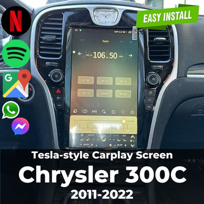 Tesla-style Carplay Screen for Chrysler 300C