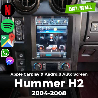 Apple Carplay & Android Auto Screen for Hummer H2