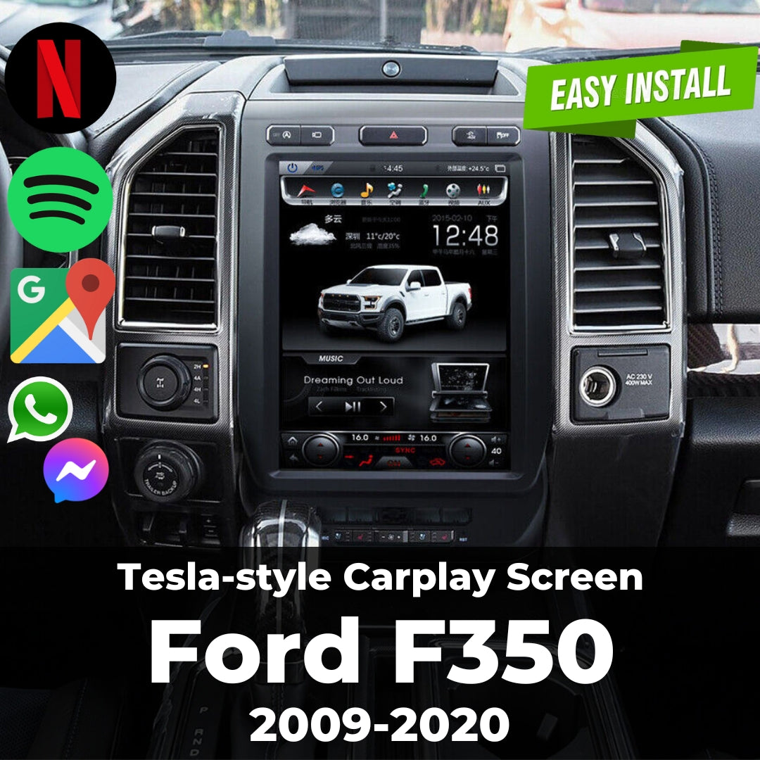 Ford F350 Tesla-style Carplay Screen