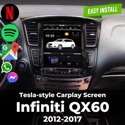 Tesla-style Carplay Screen for Infiniti QX60
