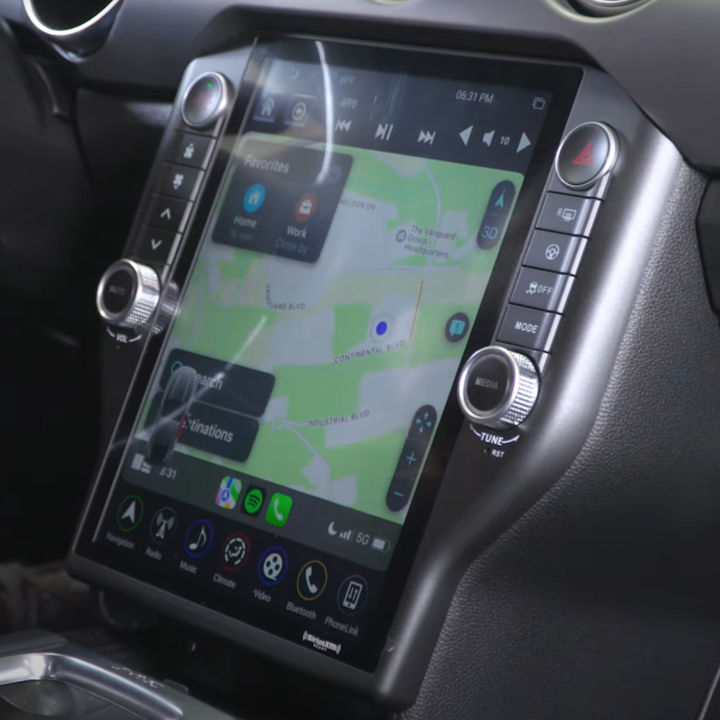 Ford Mustang Tesla Carplay Screen