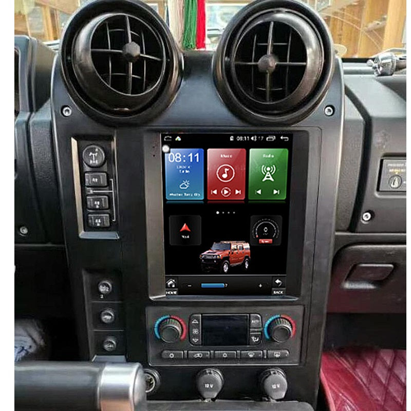 Installed Apple Carplay & Android Auto Screen on an Hummer H2