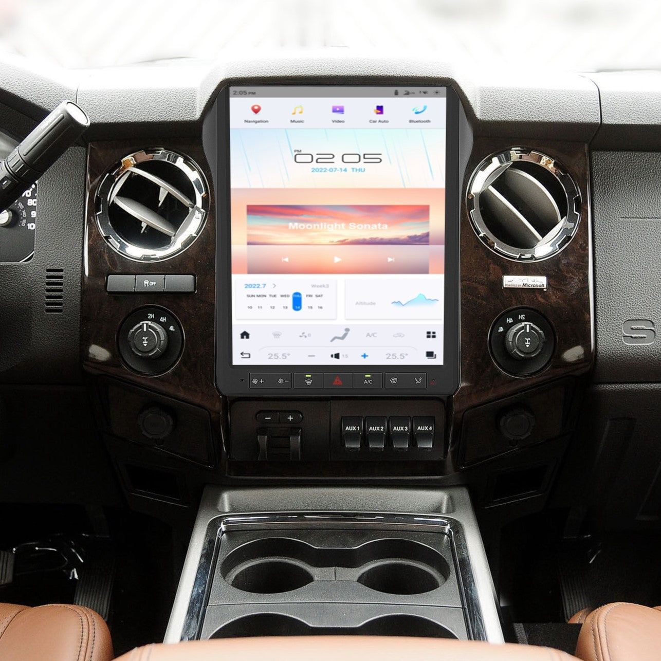 Ford F650 2009-2020 | Tesla-style Apple Carplay Screen