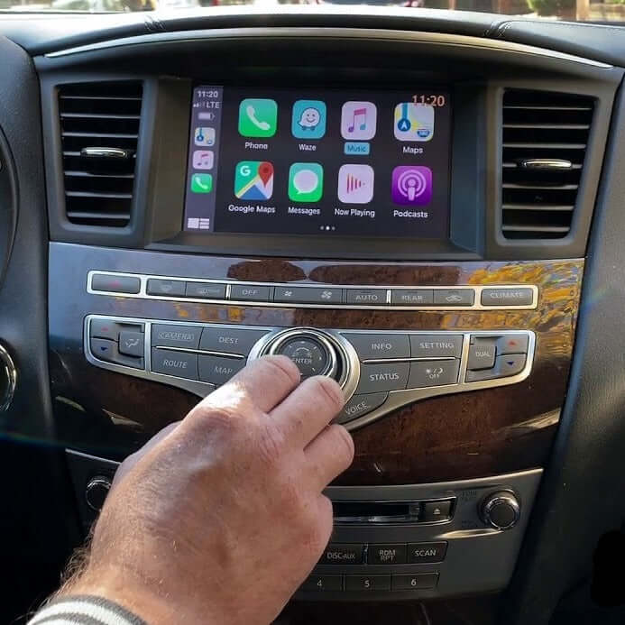 Installed Apple Carplay & Android Auto Module on an Infiniti QX60