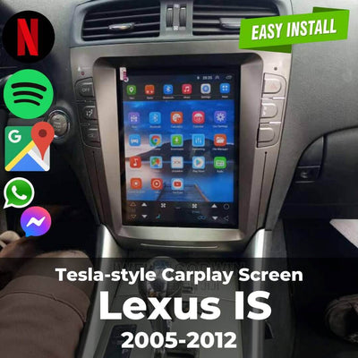 Tesla-style Carplay Screen for Lexus IS