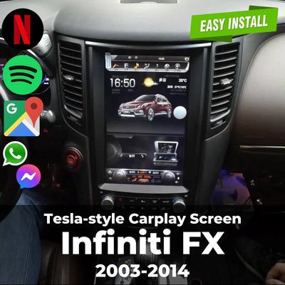 Tesla-style Carplay Screen for Infiniti FX