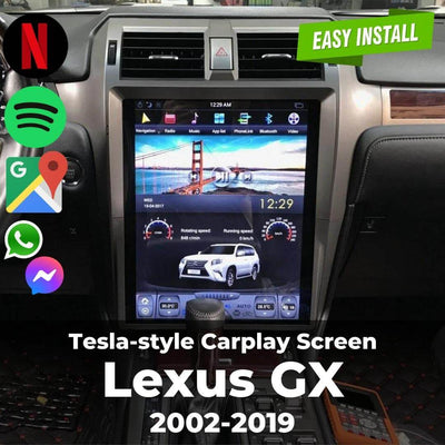 Tesla-style Carplay Screen for Lexus GX