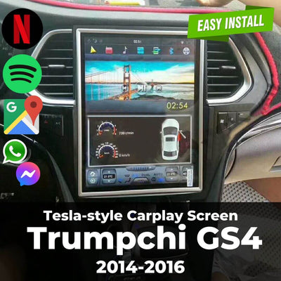 Tesla-style Carplay Screen for Trumpchi GS4