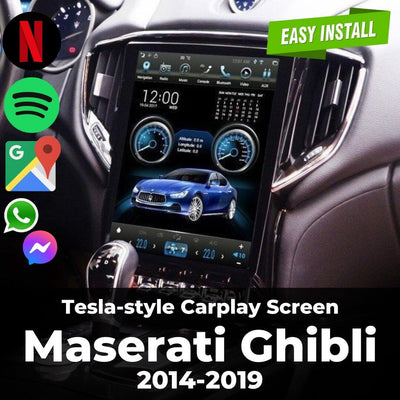 Tesla-Style Screen Carplay for Maserati Ghibli