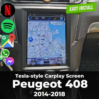 Tesla-style Carplay Screen for Peugeot 408