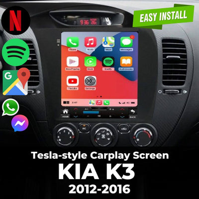 Tesla-style Carplay Screen for KIA K3