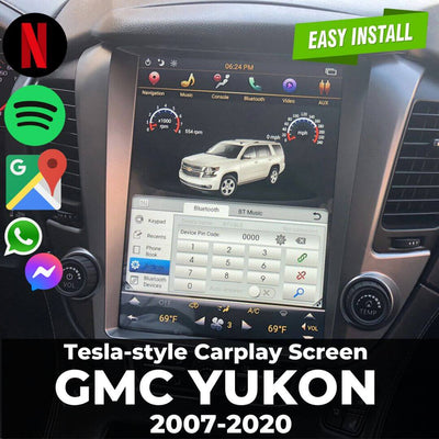 Tesla-style Carplay Screen for GMC Yukon
