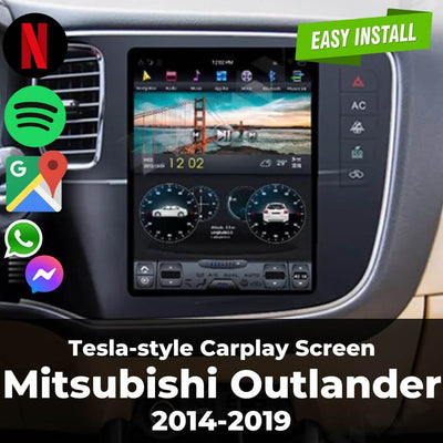 Tesla-style Carplay Screen for Mitsubishi Outlander