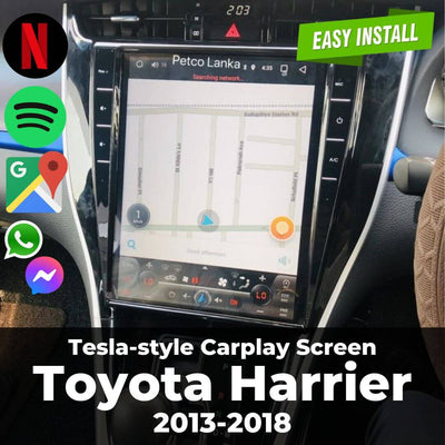 Tesla-style Carplay Screen for Toyota Harrier