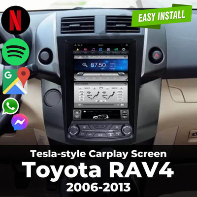 Tesla-style Carplay Screen for Toyota RAV4