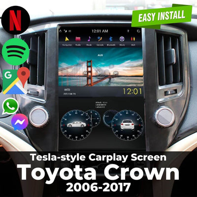 Tesla-style Carplay Screen for Toyota Crown