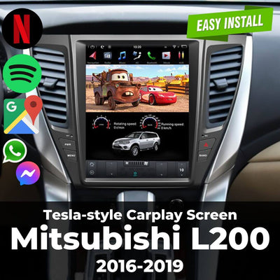 Tesla-style Carplay Screen for Mitsubishi L200