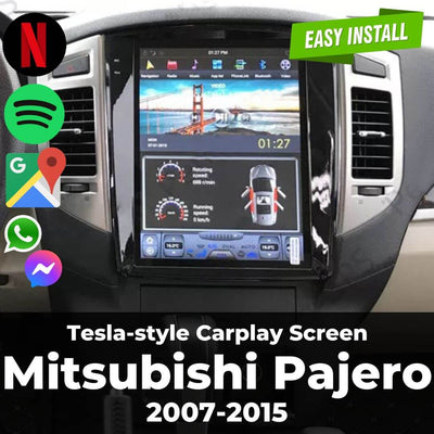 Tesla-style Carplay Screen for Mitsubishi Pajero