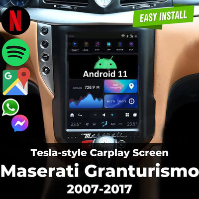 Tesla-Style Screen Carplay for Maserati Granturismo