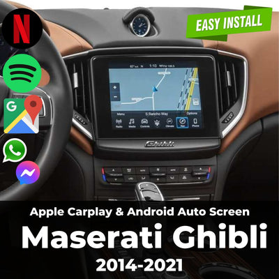 Apple Carplay & Android Auto Screen for Maserati Ghibli