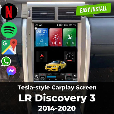Tesla-style Carplay Screen for Land Rover Discovery 3