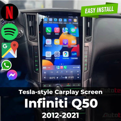 Tesla-style Carplay Screen for Infiniti Q50