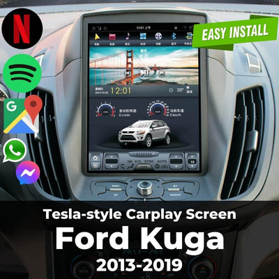 Tesla-style Carplay Screen for Ford Kuga