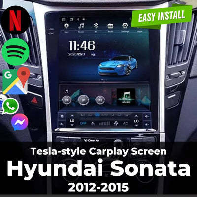 Tesla-style Carplay Screen for Hyundai Sonata