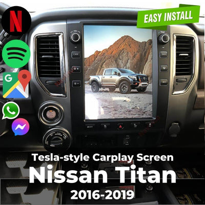 Tesla-style Carplay Screen for Nissan Titan
