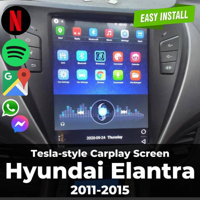 Tesla-Style Screen Carplay for Hyundai Elantra