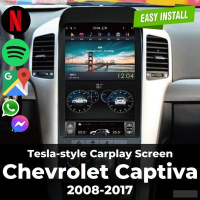 Tesla-style Carplay Screen for Chevrolet Captiva