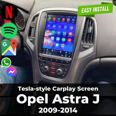 Tesla-style Carplay screen For Opel Astra J