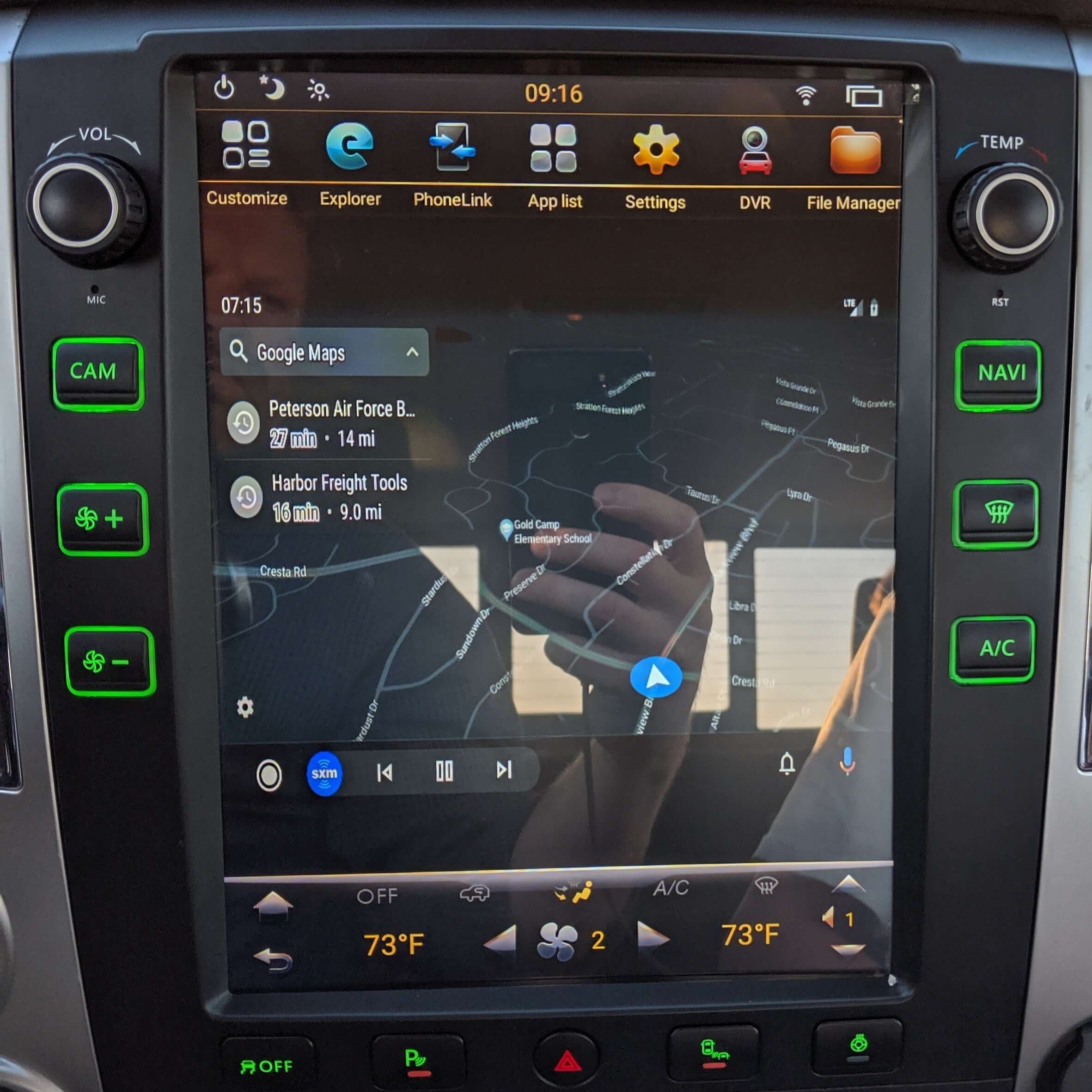 Nissan Titan Tesla Carplay Screen
