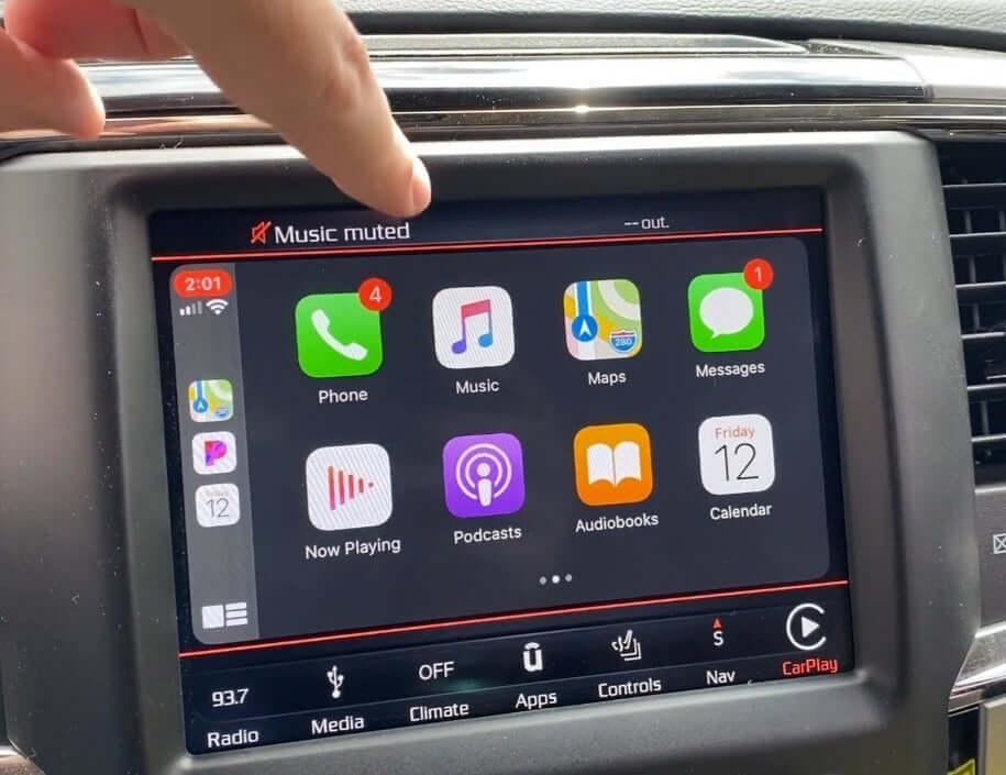 Installed Apple Carplay & Android Auto Module on an Dodge